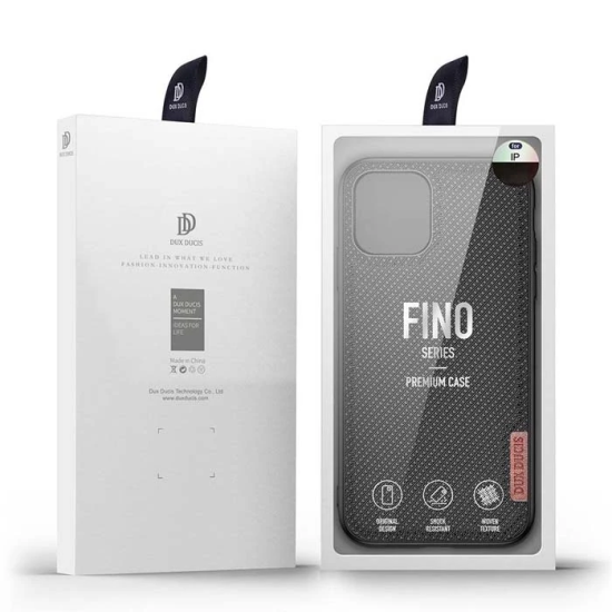 Dux Ducis Fino Serisi iPhone 11 Pro 5.8inç Kılıf Premium Dokuma Siliko