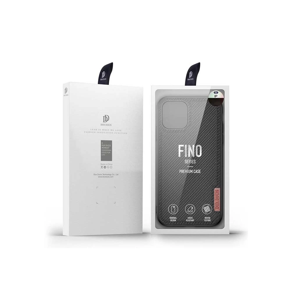 Dux Ducis Fino Serisi iPhone 11 Pro 5.8inç Kılıf Premium Dokuma Siliko