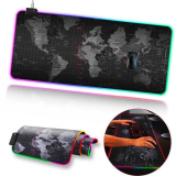 ALLY Dünya Desenli RGB Led Işıklı Oyuncu Mouse Pad 300*800*4MM