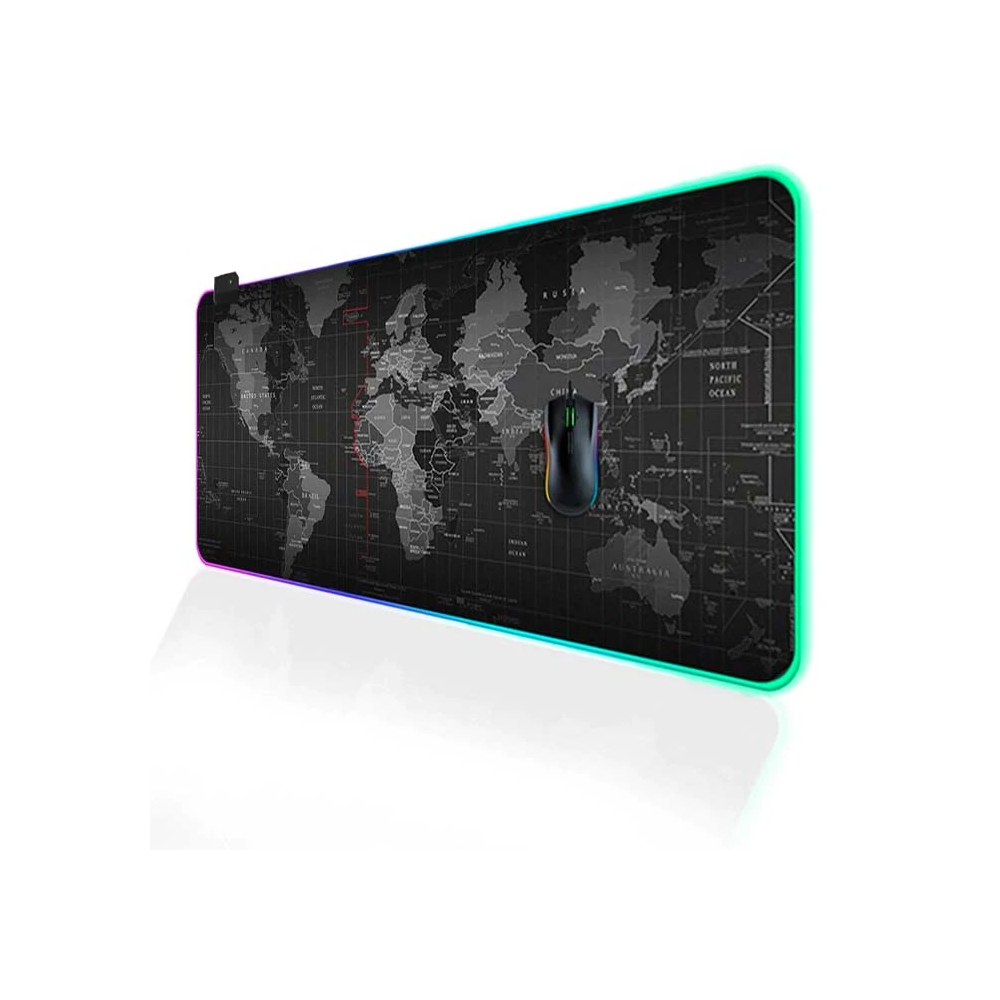 ALLY Dünya Desenli RGB Led Işıklı Oyuncu Mouse Pad 300*800*4MM