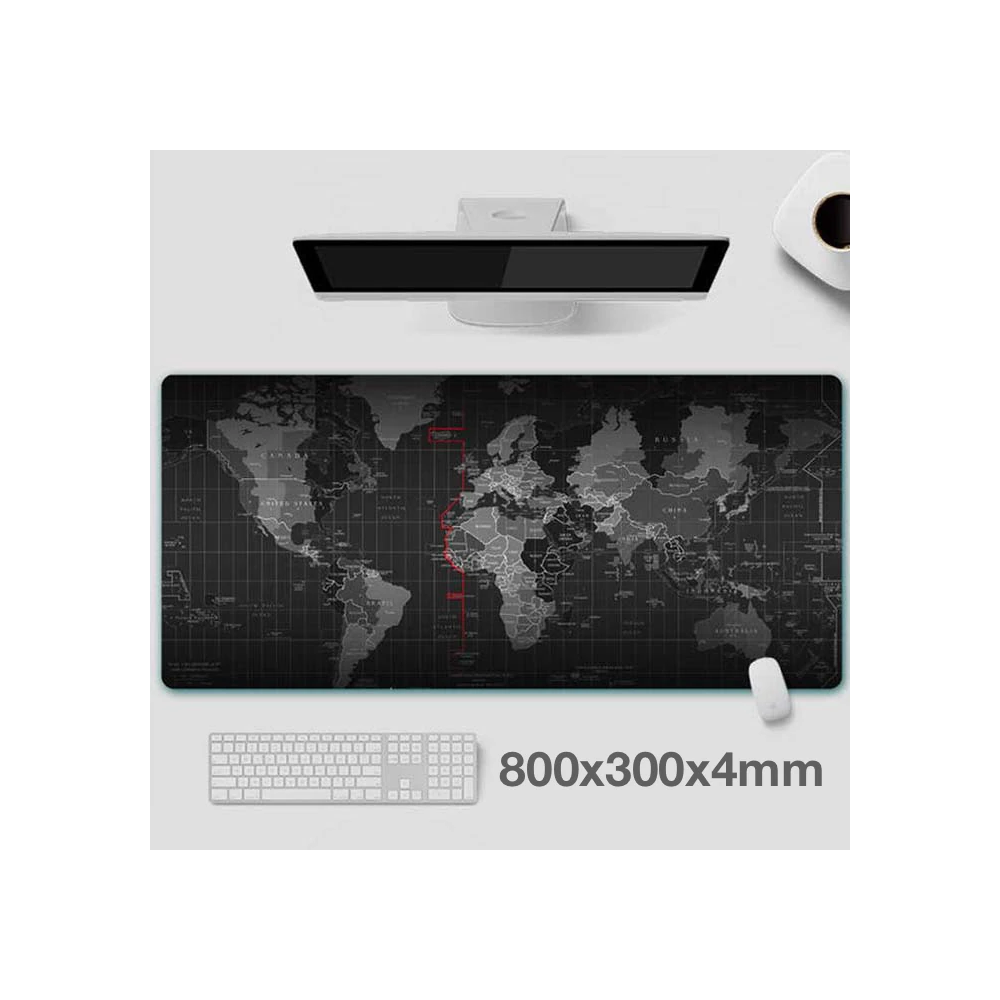 ALLY Dünya Desenli RGB Led Işıklı Oyuncu Mouse Pad 300*800*4MM