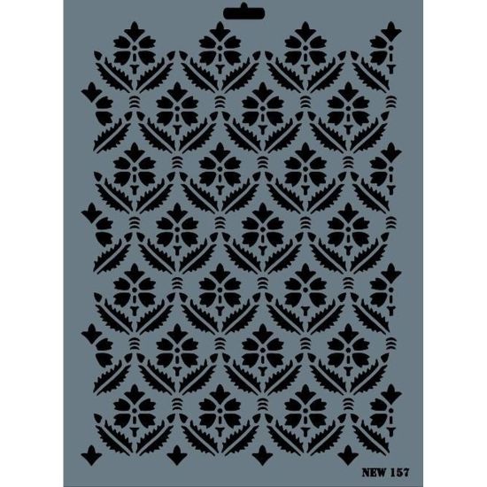 Rich New Seri N-157 Stencil 35x25 cm