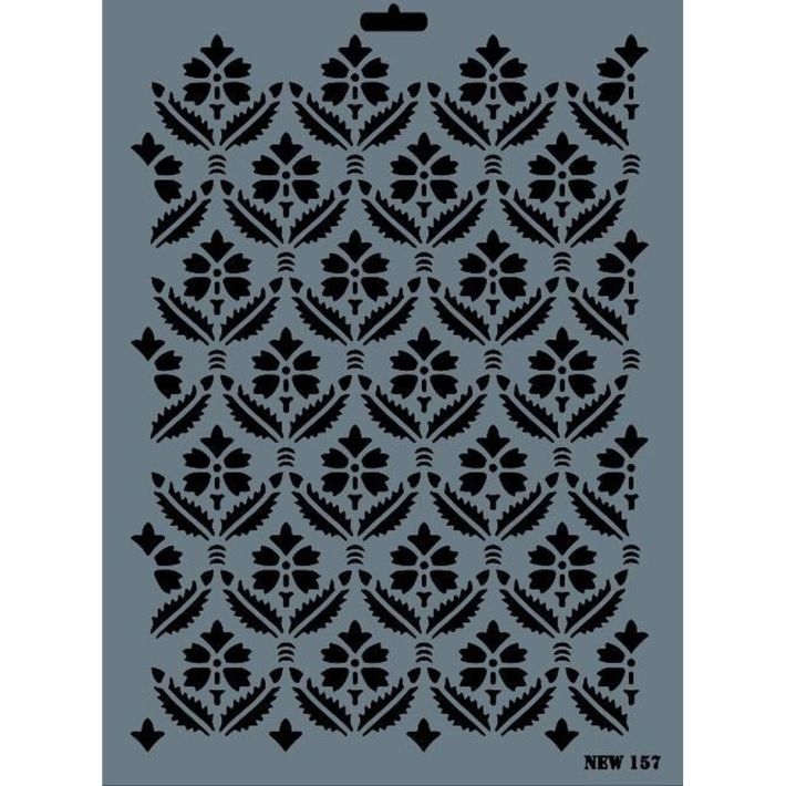 Rich New Seri N-157 Stencil 35x25 cm