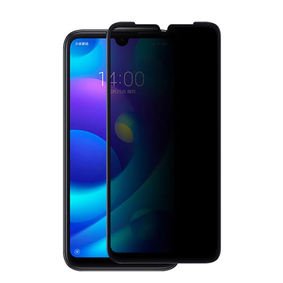 Xiaomi Mi Play 3D Privacy Gizlilik 3d Full Kırılmaz Cam Koruyucu Anti-