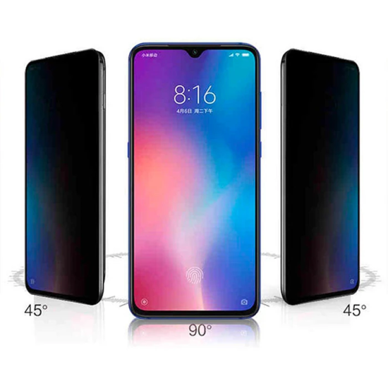 Xiaomi Mi Play 3D Privacy Gizlilik 3d Full Kırılmaz Cam Koruyucu Anti-