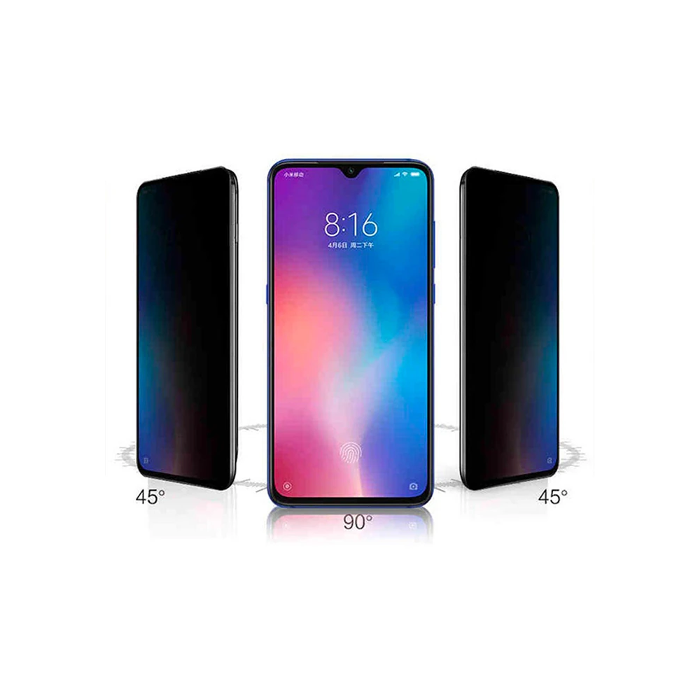 Xiaomi Mi Play 3D Privacy Gizlilik 3d Full Kırılmaz Cam Koruyucu Anti-