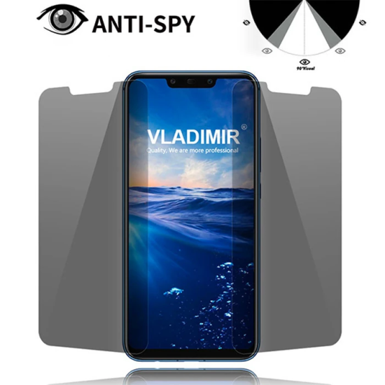 Xiaomi Mi Play 3D Privacy Gizlilik 3d Full Kırılmaz Cam Koruyucu Anti-