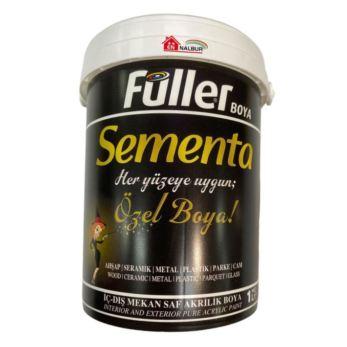 Sementa Özel Su Bazlı Saf Akrilik Boya 1 Litre Beyaz