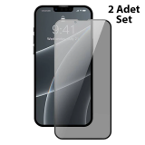 Baseus iPhone 13 Mini 0.23mm Gizlilik Hayalet Full Ekran Koruyucu 2 Ad