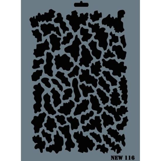 Rich New Seri N-116 Stencil 35x25 cm
