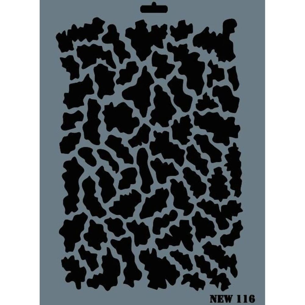 Rich New Seri N-116 Stencil 35x25 cm
