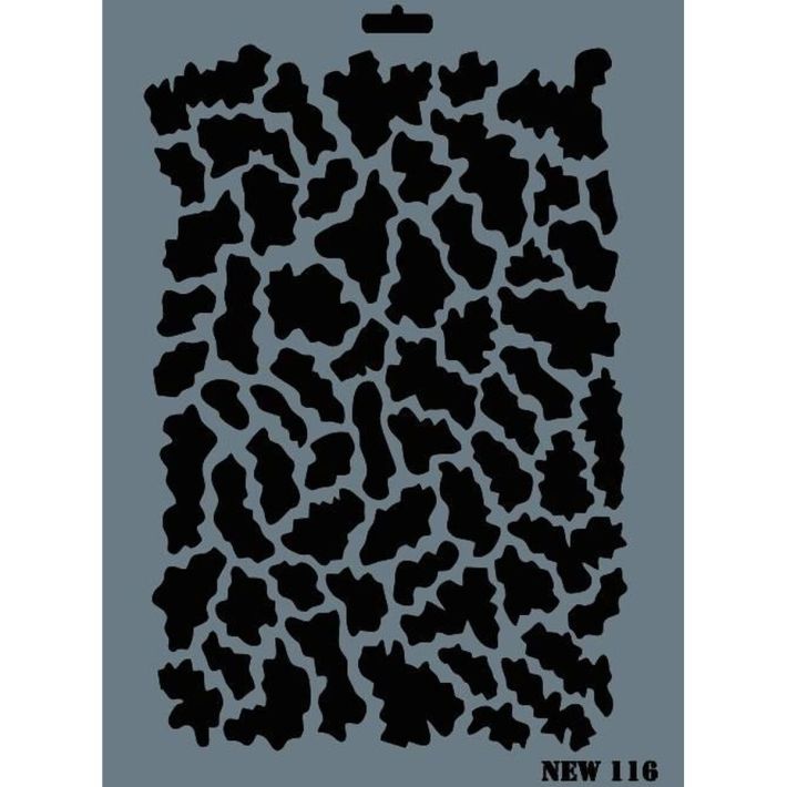 Rich New Seri N-116 Stencil 35x25 cm