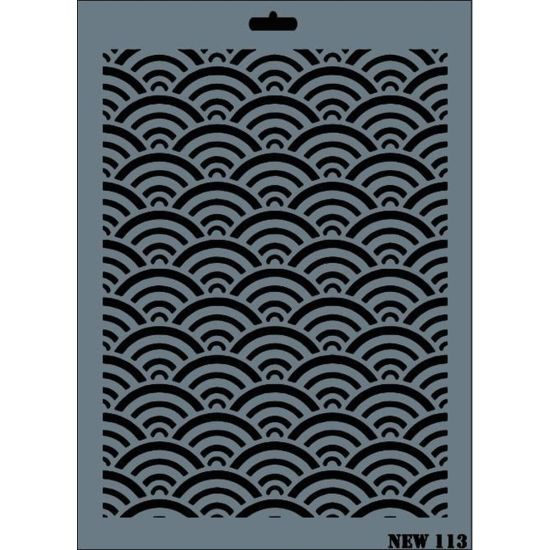 Rich New Seri N-113 Stencil 35x25 cm