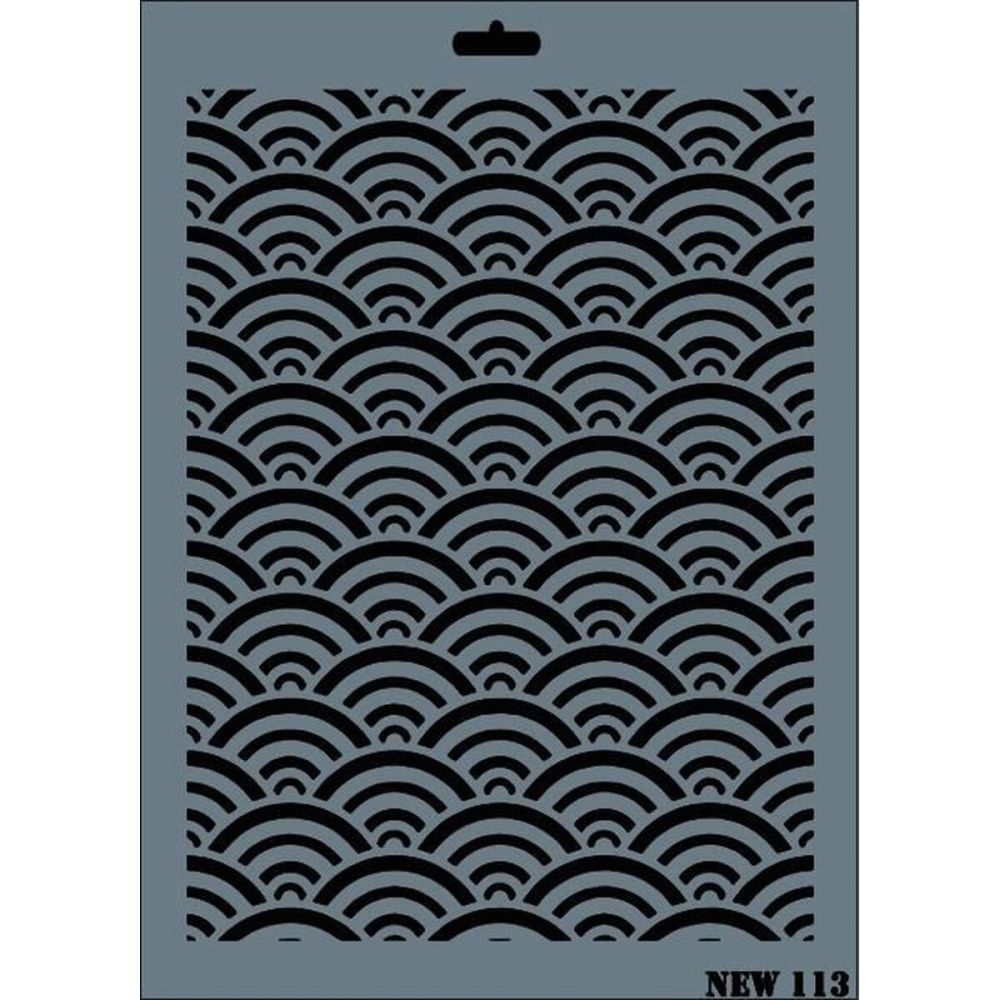Rich New Seri N-113 Stencil 35x25 cm
