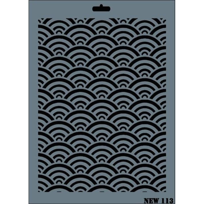 Rich New Seri N-113 Stencil 35x25 cm
