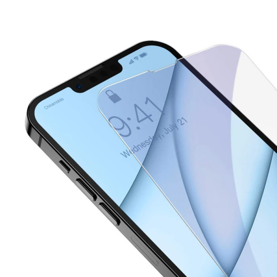 Baseus iPhone 13 Mini 0.3mm Göz Korumalı Full Cam Ekran Koruyucu 2 Ade