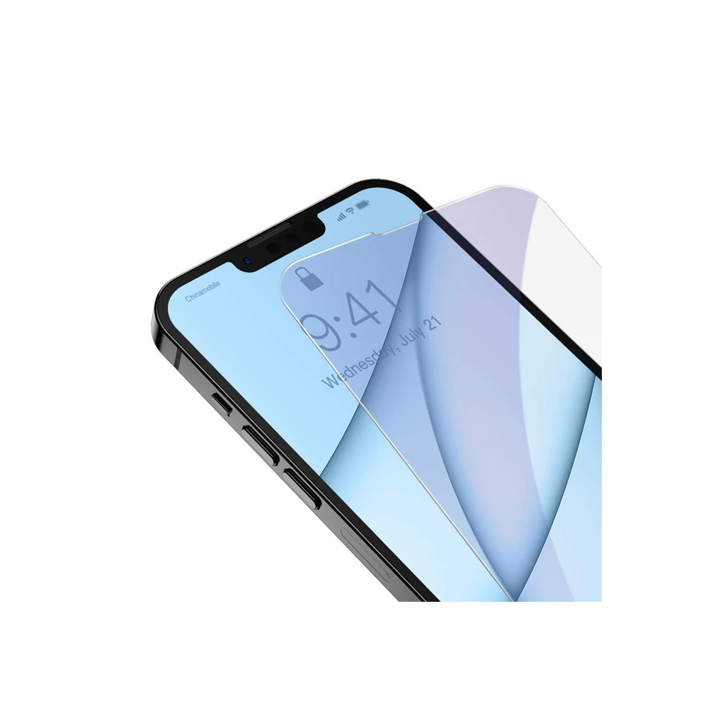Baseus iPhone 13 Mini 0.3mm Göz Korumalı Full Cam Ekran Koruyucu 2 Ade