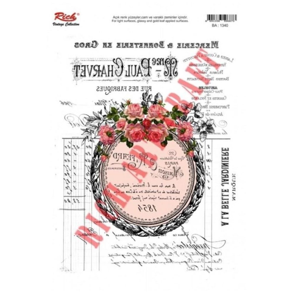 Rich 1340 Vintage Kolay Transfer 23x33 cm