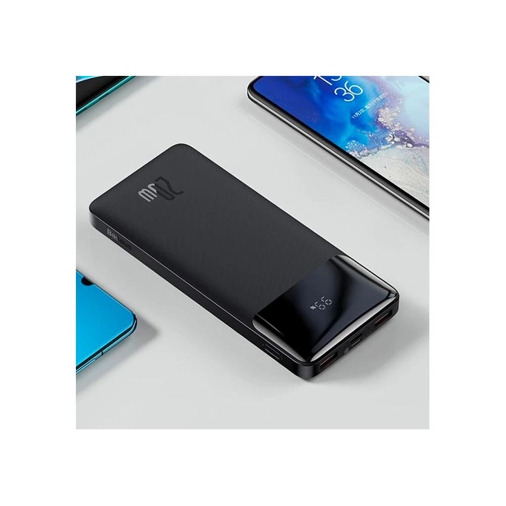 Baseus Bipow 20W Hızlı Şarj 10000 mAh LED Göstergeli Powerbank