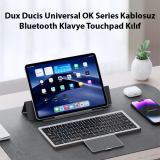 Dux Ducis Universal OK Series Kablosuz Bluetooth Klavye Touchpad Kılıf