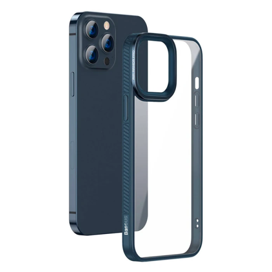 Baseus Crystal iPhone 13 Pro Max Kılıf Jel Çerçeve Zırhlı Silikon Kılı