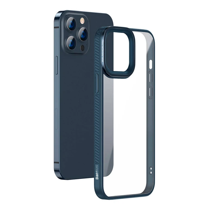 Baseus Crystal iPhone 13 Pro Max Kılıf Jel Çerçeve Zırhlı Silikon Kılı