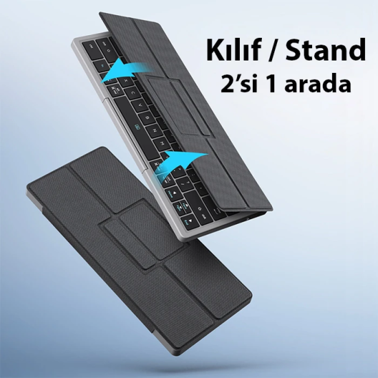 Dux Ducis Universal OK Series Kablosuz Bluetooth Klavye Touchpad Kılıf