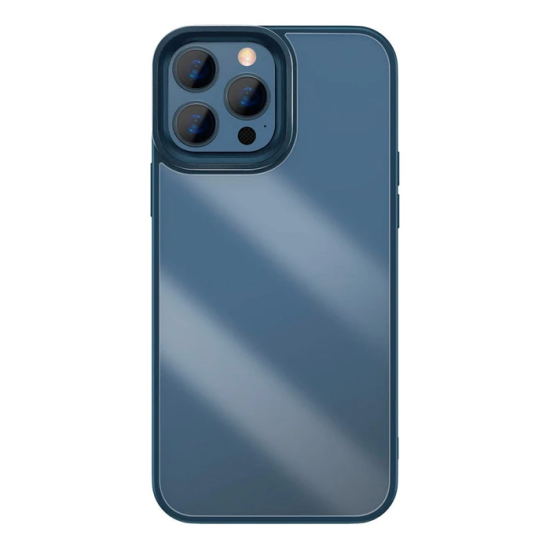 Baseus Crystal iPhone 13 Pro Max Kılıf Jel Çerçeve Zırhlı Silikon Kılı