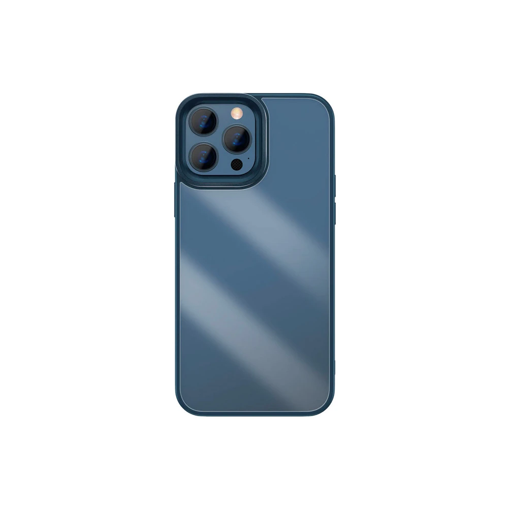 Baseus Crystal iPhone 13 Pro Max Kılıf Jel Çerçeve Zırhlı Silikon Kılı