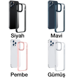 Baseus Crystal iPhone 13 Pro 6.1 Kılıf Jel Çerçeve Zırhlı Silikon Kılı