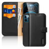 Dux Ducis iPhone 12 Pro Max Kılıf Mıknatıslı Cüzdanlı Deri Kılıf Hivo 