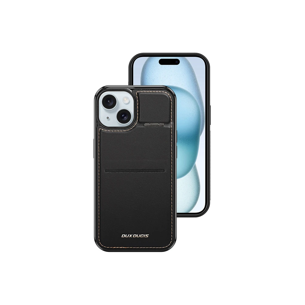 Dux Ducis iPhone 15 Plus Rafi Series MagSafe Premium Deri Kılıf