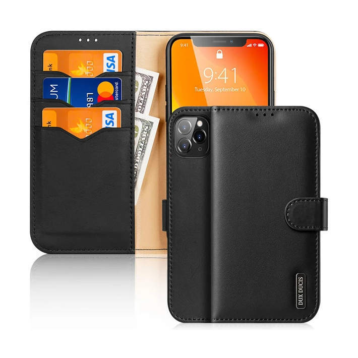 Dux Ducis iPhone 11 Pro Max Kılıf Mıknatıslı Cüzdanlı Deri Kılıf Hivo 