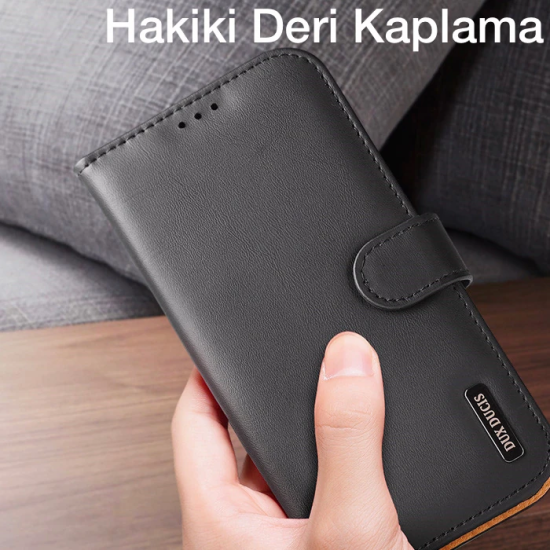 Dux Ducis iPhone 11 Pro Max Kılıf Mıknatıslı Cüzdanlı Deri Kılıf Hivo 