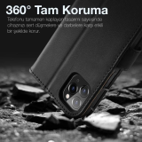Dux Ducis iPhone 11 Pro Max Kılıf Mıknatıslı Cüzdanlı Deri Kılıf Hivo 