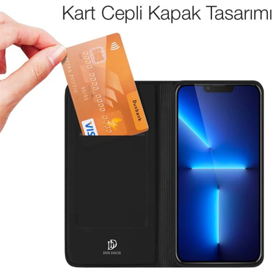 Dux Ducis iPhone 14 pro 13 Pro 6.1inç Kılıf Kapaklı Flip Cover Kılıf S