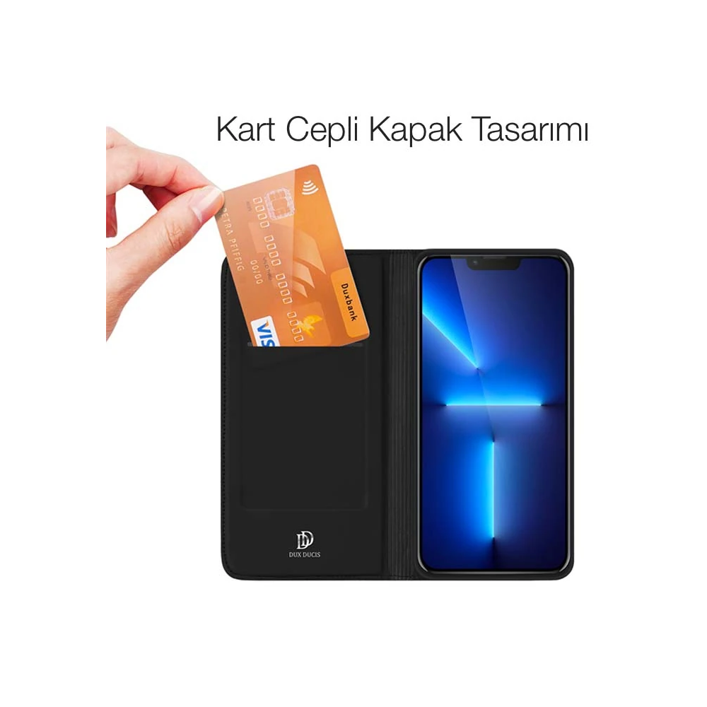 Dux Ducis iPhone 14 pro 13 Pro 6.1inç Kılıf Kapaklı Flip Cover Kılıf S
