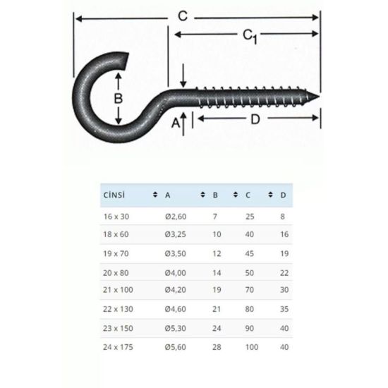 Ennalbur BA21100 21X100 Açık Piton 10 Adet