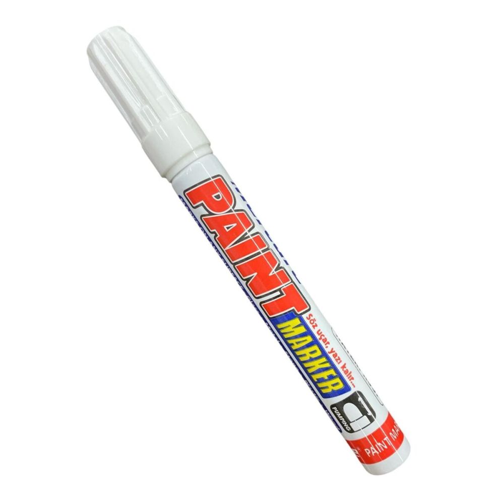 Ennalbur Mercure Paint Marker Beyaz Bilyalı Kalem