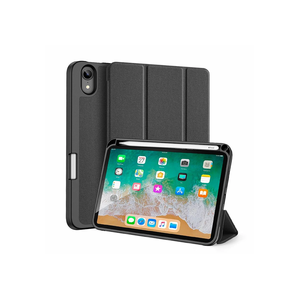 Dux Ducis iPad Mini 6 (2021) Kılıf Kalem Bölmeli Standlı Domo Series