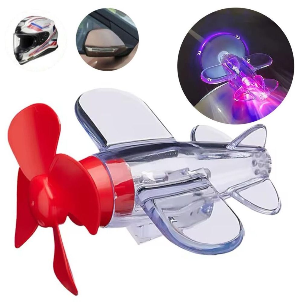 Ennalbur 26786 Led Işıklı Motosiklet Süs Uçağı Pilsiz Çalışan Kırmızı-