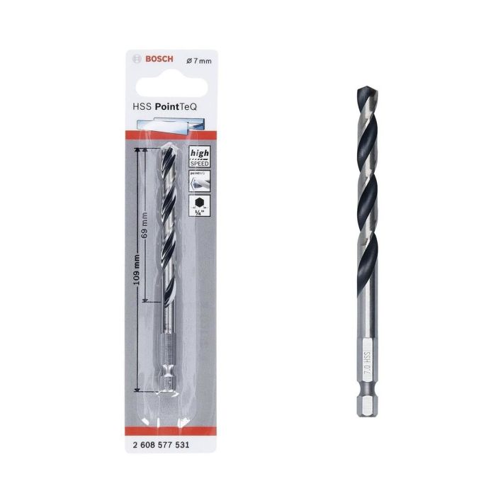 Bosch Pointteq Altıgen Şaftlı Hss Matkap Ucu 7 mm