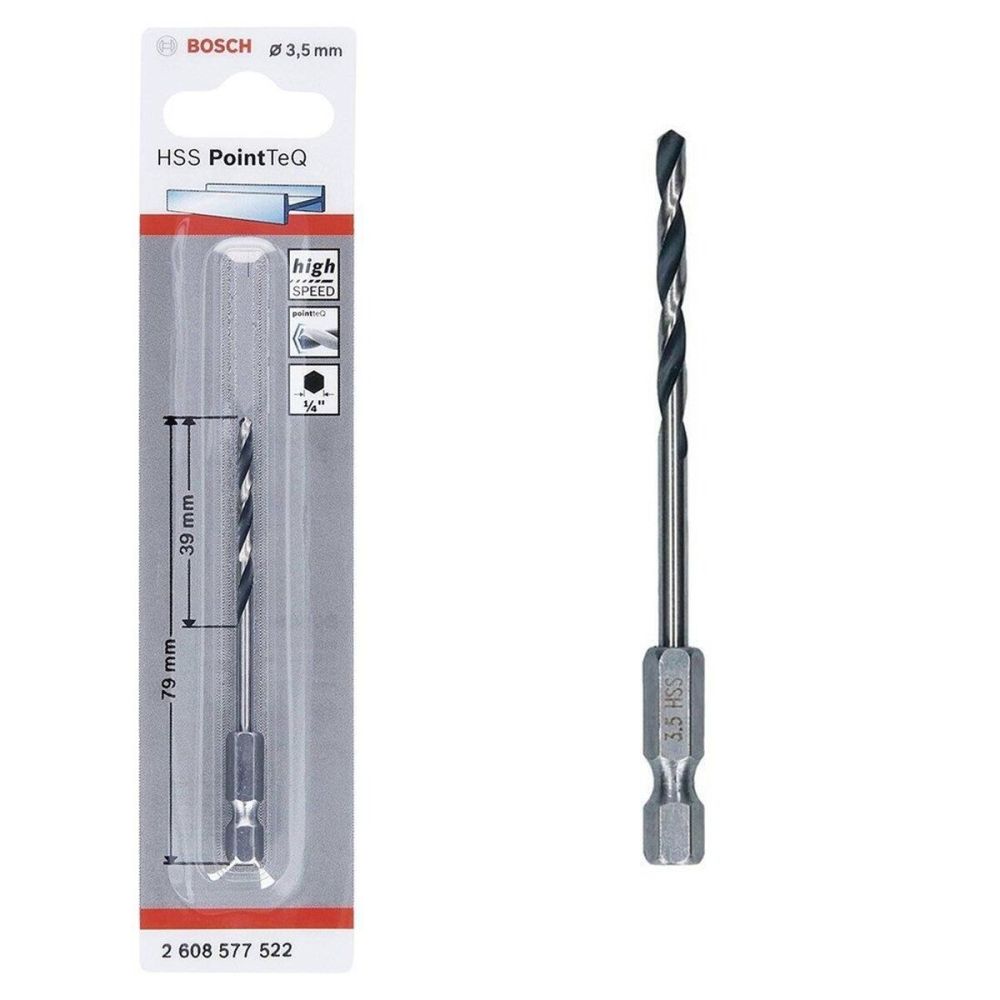 Bosch Pointteq Altıgen Şaftlı Hss Matkap Ucu 3,5 mm