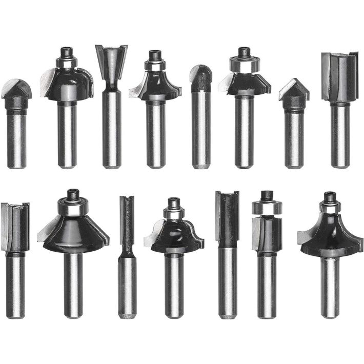 Einhell 15 Parça Karışık Freze Ucu Seti 8 mm Şaft
