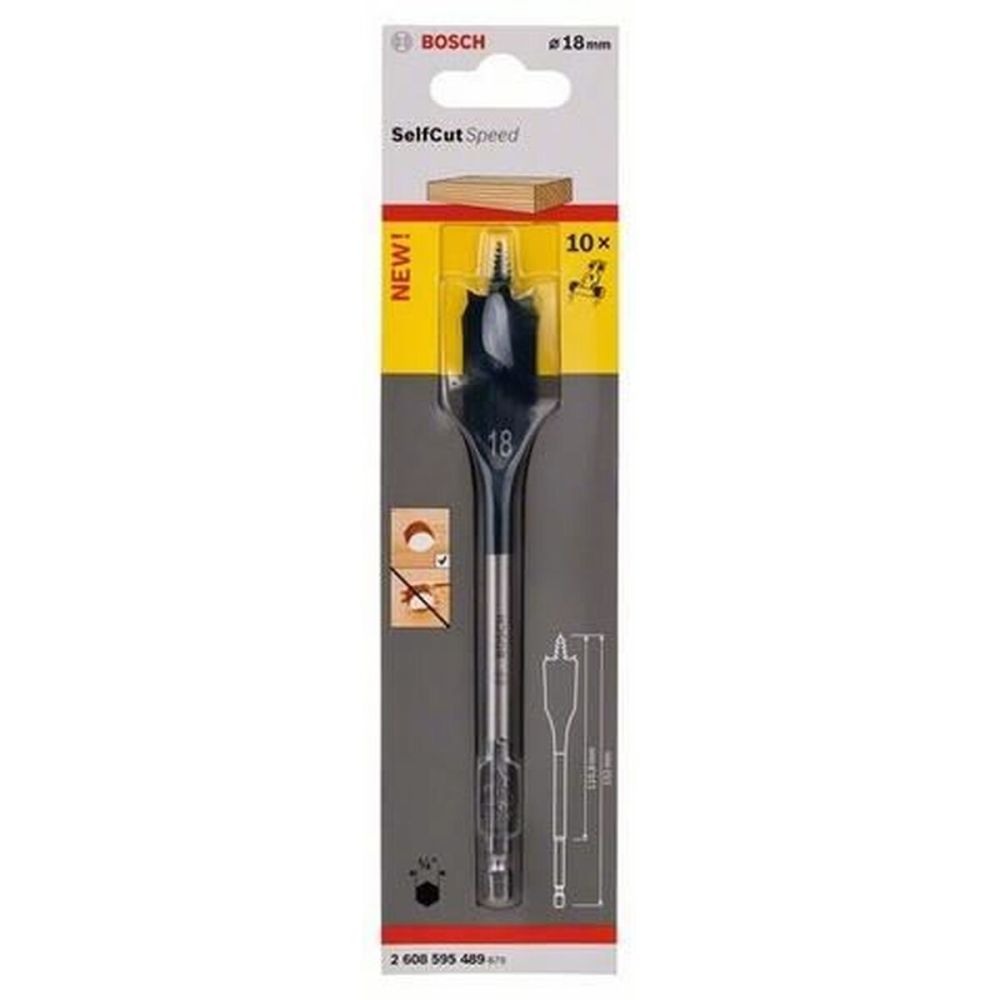 Bosch 18X152 Altıgen Yassı Ahşap Maktap Ucu