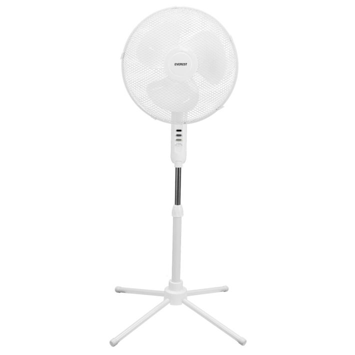 EVEREST FAN10, BEYAZ, EcoWind, 3 Kademeli Hız, 40cm 3 Kanat Pervane ve