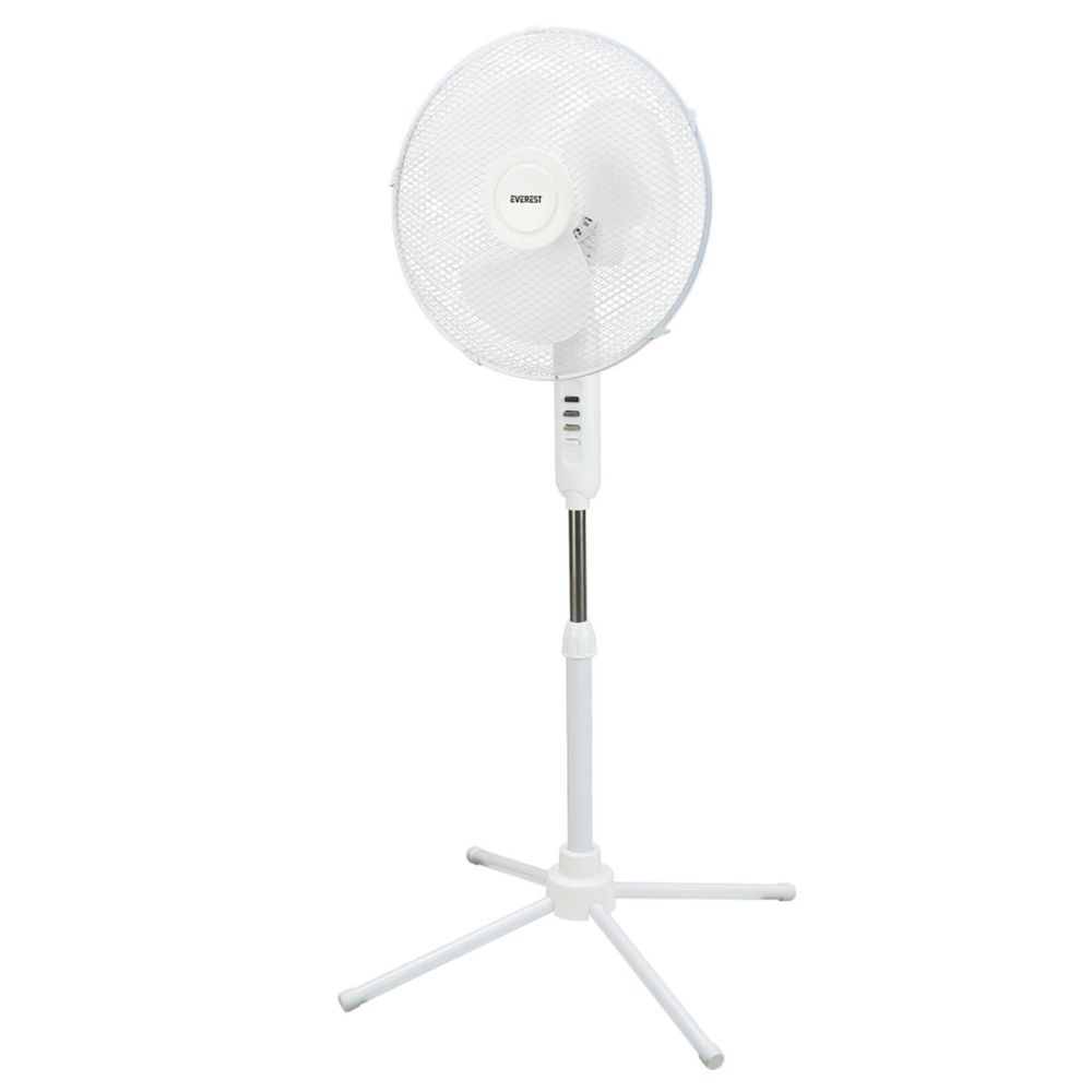 EVEREST FAN10, BEYAZ, EcoWind, 3 Kademeli Hız, 40cm 3 Kanat Pervane ve