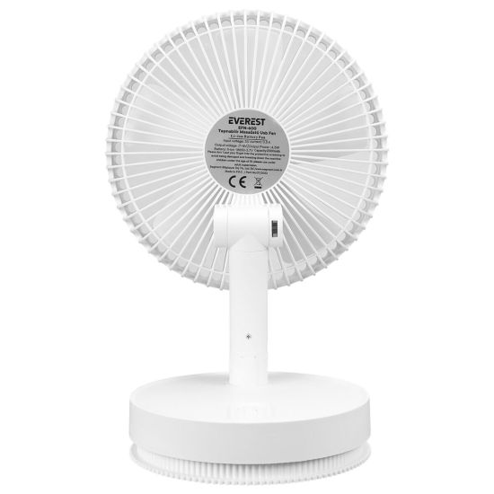 EVEREST EFN-600, BEYAZ, 4 Kademeli Hız, Masaüstü Kullanım, Taşınabilir