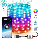 ALLY 10MT 100 LED RGB Bluetooth Telefonla Kontrol Edilen Usb Led Lamba