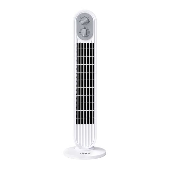 EVEREST FAN14, BEYAZ, 3 Kademeli Hız, Kule Tipi, 50W, Zamanlama Ayarlı